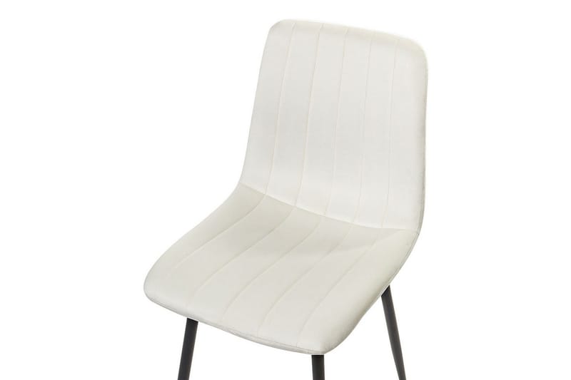 Set med 4 matstolar Kalispell - Vit, Svart - Möbler - Fåtölj & stolar - Matstol & köksstol