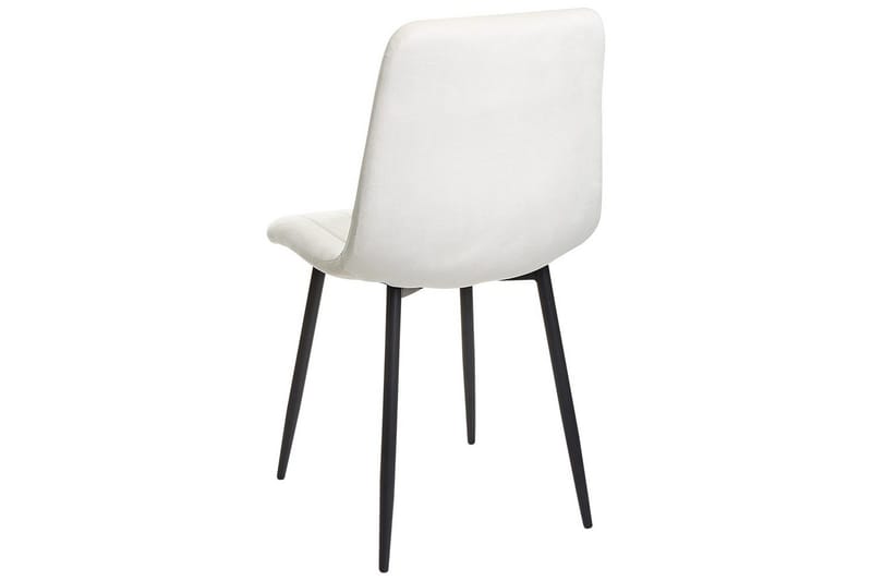 Set med 4 matstolar Kalispell - Vit, Svart - Möbler - Fåtölj & stolar - Matstol & köksstol