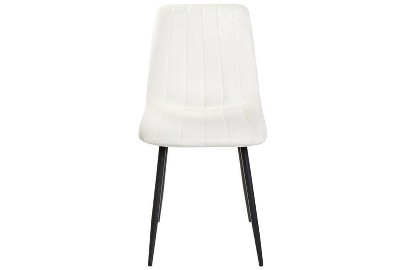 Set med 4 matstolar Kalispell - Vit, Svart - Möbler - Fåtölj & stolar - Matstol & köksstol