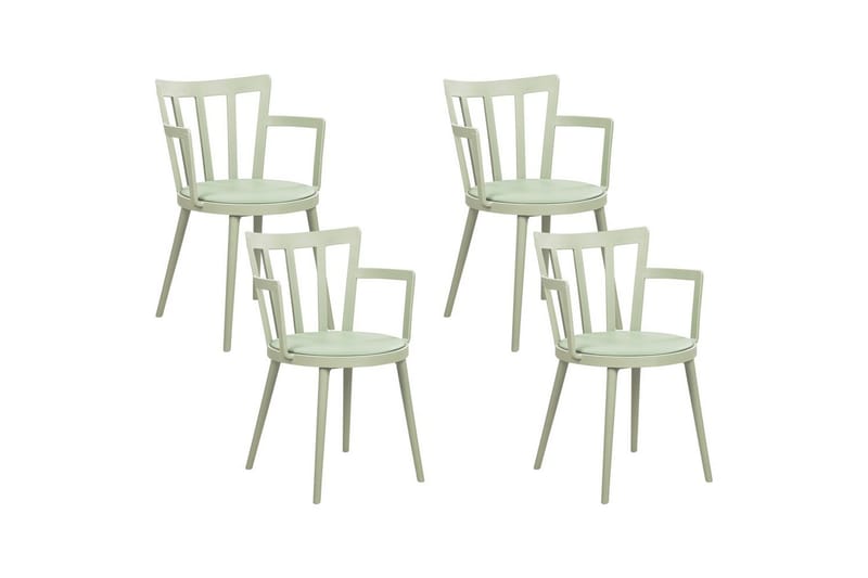 Set med 4 matstolar Morill - Grön - Möbler - Fåtölj & stolar - Matstol & köksstol