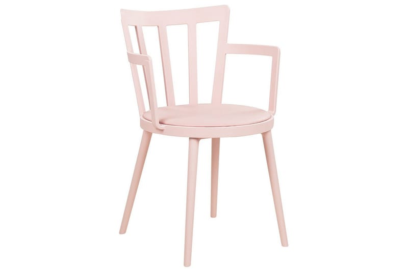 Set med 4 matstolar Morill - Rosa - Möbler - Fåtölj & stolar - Matstol & köksstol