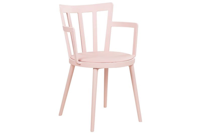 Set med 4 matstolar Morill - Rosa - Möbler - Fåtölj & stolar - Matstol & köksstol