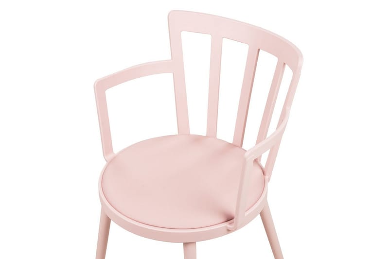 Set med 4 matstolar Morill - Rosa - Möbler - Fåtölj & stolar - Matstol & köksstol