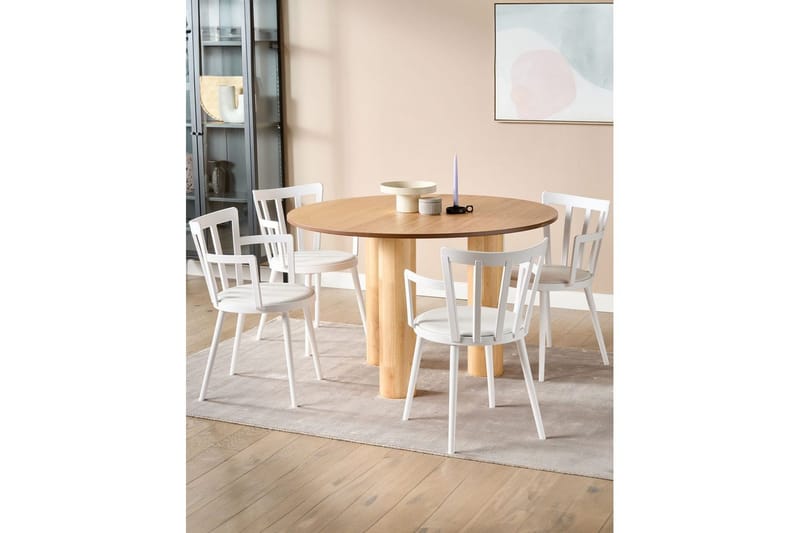 Set med 4 matstolar Morill - Vit - Möbler - Fåtölj & stolar - Matstol & köksstol