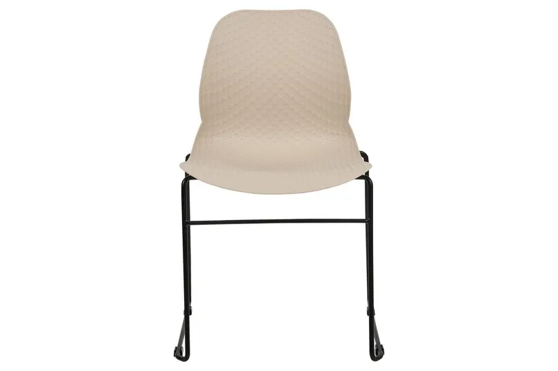 Set med 4 matstolar Panora - Beige, svart - Möbler - Fåtölj & stolar - Matstol & köksstol