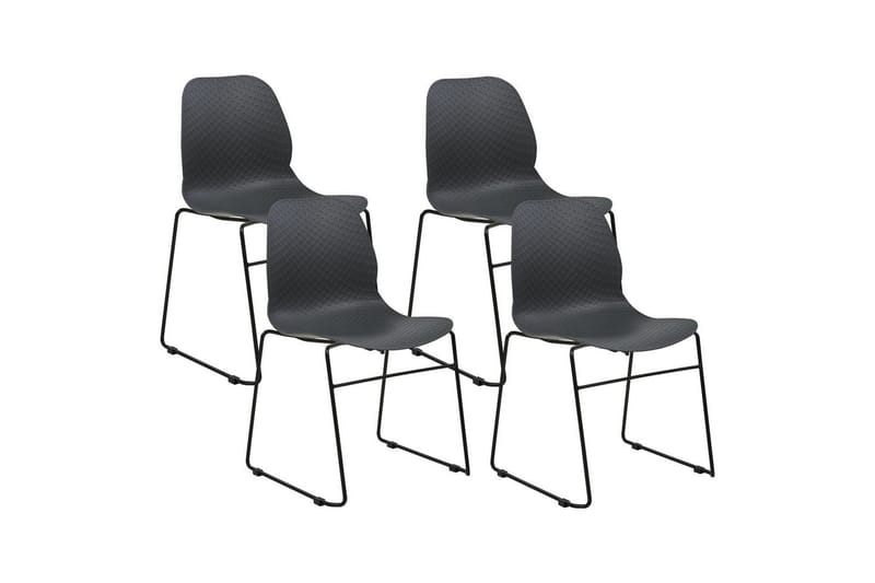 Set med 4 matstolar Panora, Grå