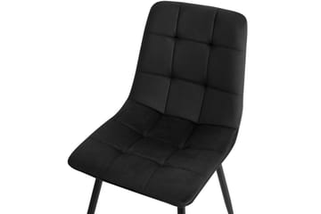 Set med 4 matstolar Powell - Svart - Möbler - Fåtölj & stolar - Matstol & köksstol