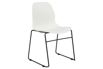Set med 4 matstolar Panora - Vit, Svart - Möbler - Fåtölj & stolar - Matstol & köksstol