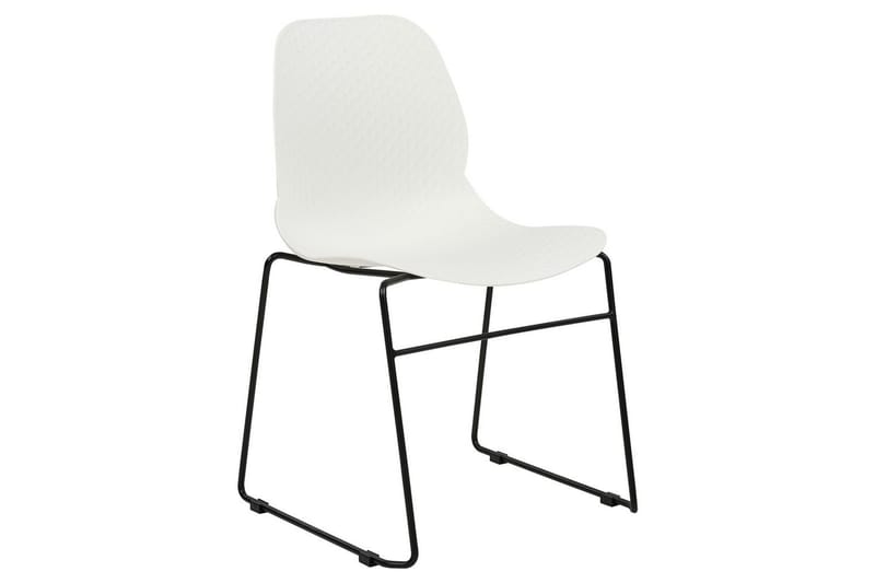 Set med 4 matstolar Panora - Vit, Svart - Möbler - Fåtölj & stolar - Matstol & köksstol