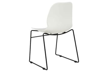 Set med 4 matstolar Panora - Vit, Svart - Möbler - Fåtölj & stolar - Matstol & köksstol