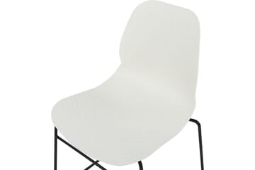 Set med 4 matstolar Panora - Vit, Svart - Möbler - Fåtölj & stolar - Matstol & köksstol