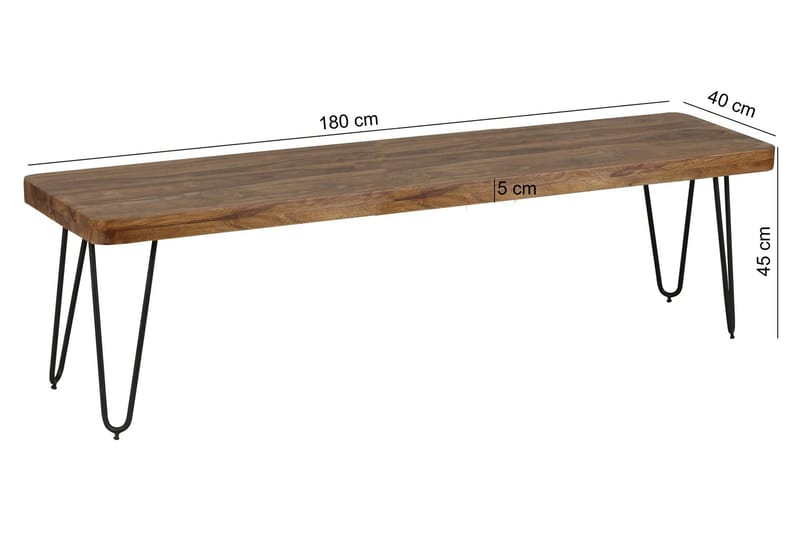 Agamveer Sittbänk - Trä/natur - Möbler - Fåtölj & stolar - Sittbänk