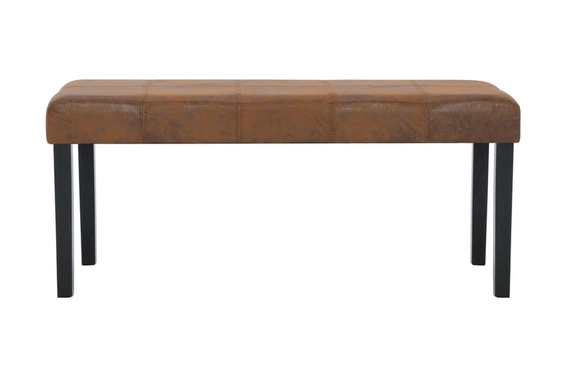 Bänk 106 cm konstmocka brun - Brun - Sittbänk - Hallbänk