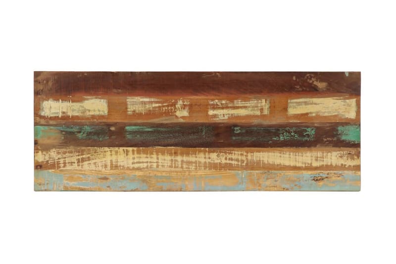 Bänk 110 cm massivt återvunnet trä - Flerfärgad - Sittbänk - Hallbänk