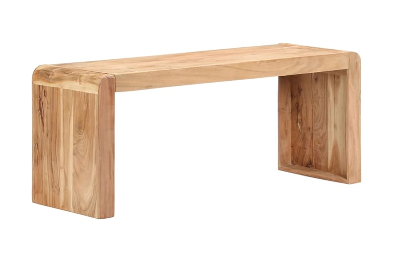 Bänk 110x38x46 cm massivt akaciaträ - Brun - Sittbänk - Hallbänk