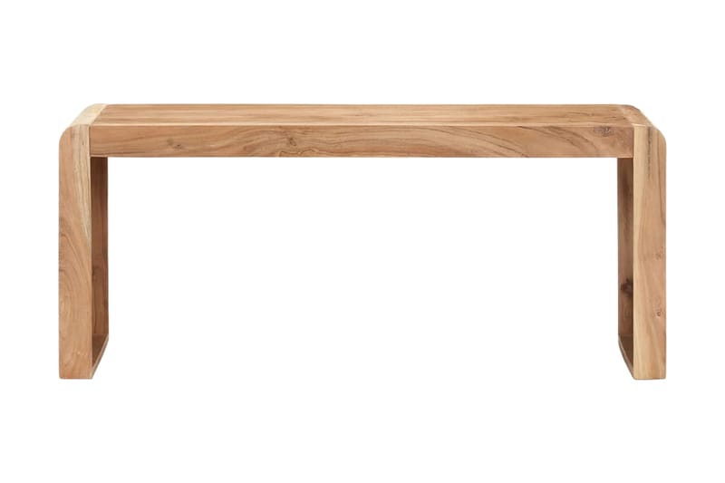 Bänk 110x38x46 cm massivt akaciaträ - Brun - Sittbänk - Hallbänk