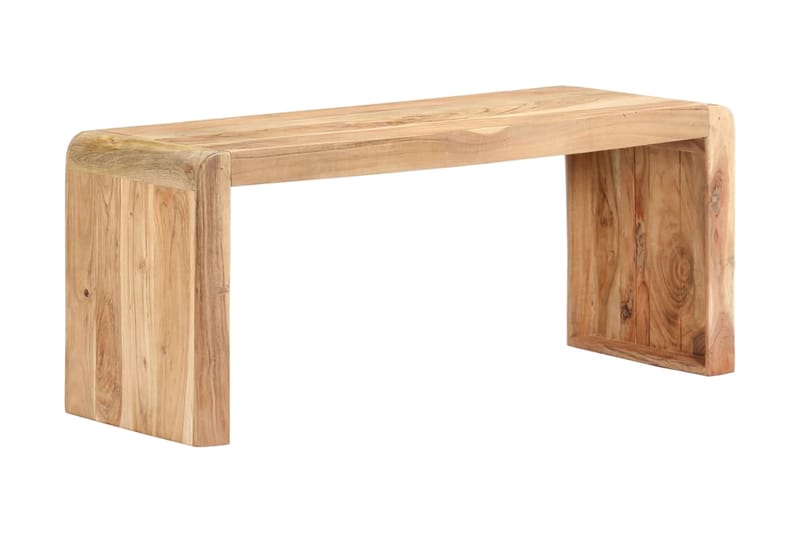 Bänk 110x38x46 cm massivt akaciaträ - Brun - Sittbänk - Hallbänk
