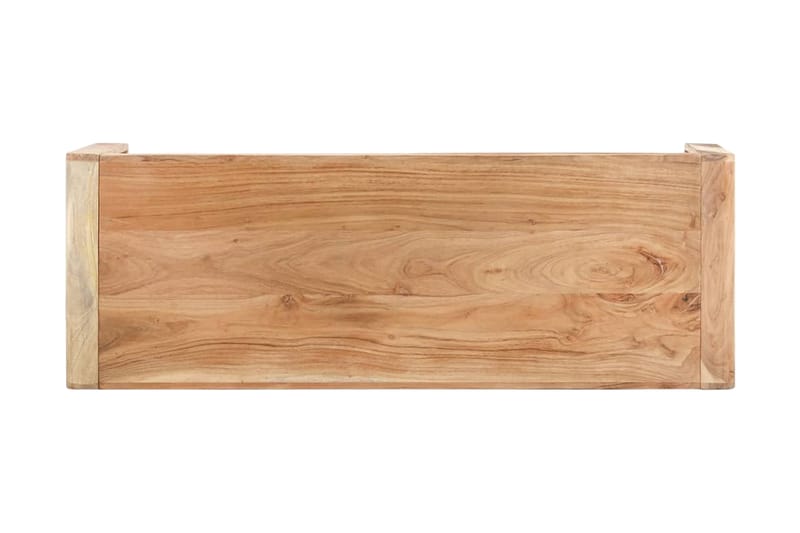 Bänk 110x38x46 cm massivt akaciaträ - Brun - Sittbänk - Hallbänk