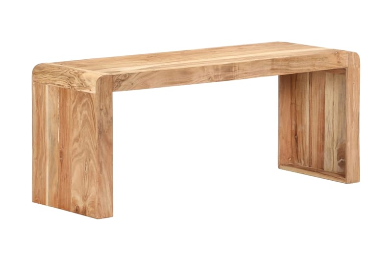 Bänk 110x38x46 cm massivt akaciaträ - Brun - Sittbänk - Hallbänk