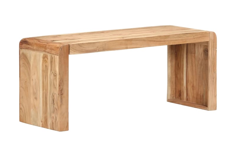 Bänk 110x38x46 cm massivt akaciaträ - Brun - Sittbänk - Hallbänk