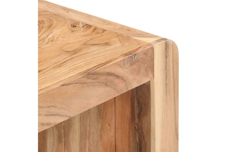 Bänk 110x38x46 cm massivt akaciaträ - Brun - Sittbänk - Hallbänk