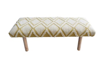 Bänk 120 cm Gul - Möbler - Fåtölj & stolar - Sittbänk