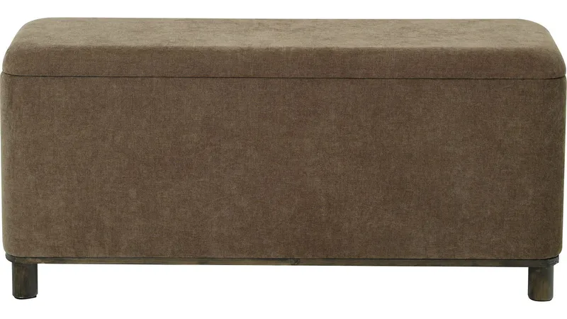 Bänk Fjalar med Förvaring 110 cm, Brun