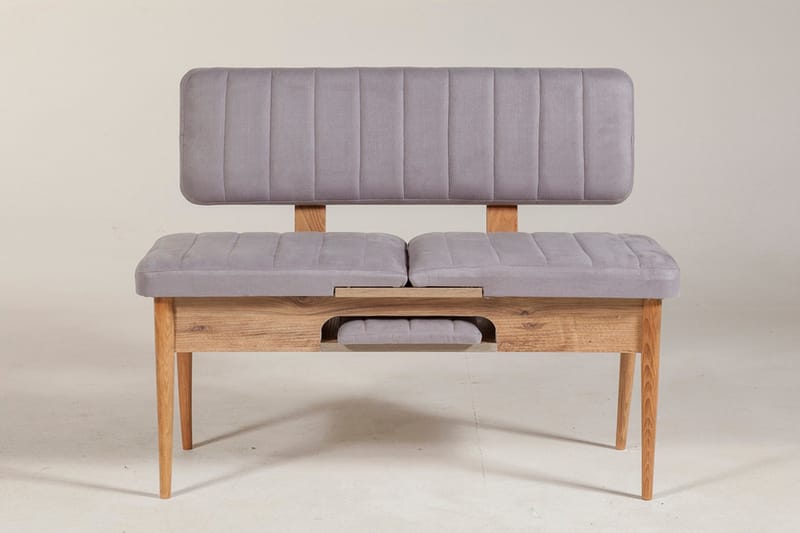 Bänk Orrest 85 cm - Trä|natur - Möbler - Fåtölj & stolar - Sittbänk - Bänk med ryggstöd