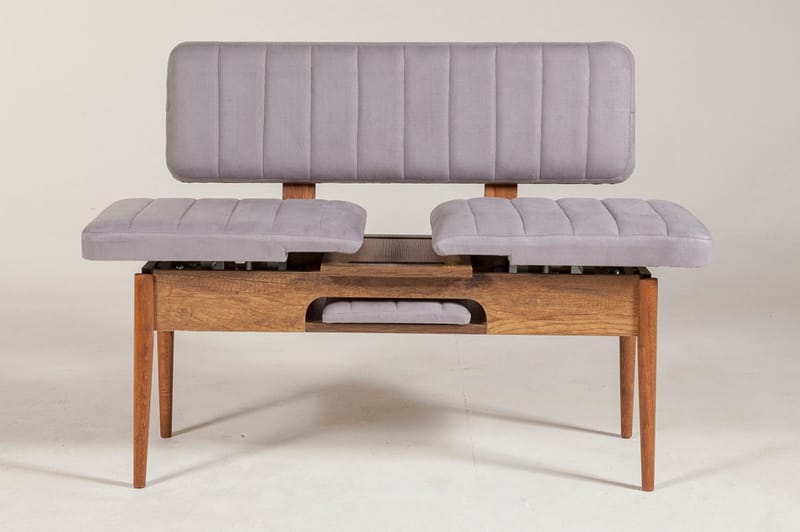 Bänk Orrest 85 cm - Valnöt - Möbler - Fåtölj & stolar - Sittbänk - Bänk med ryggstöd