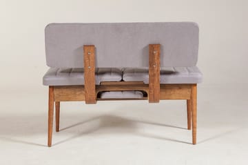 Bänk Orrest 85 cm - Valnöt - Möbler - Fåtölj & stolar - Sittbänk - Bänk med ryggstöd