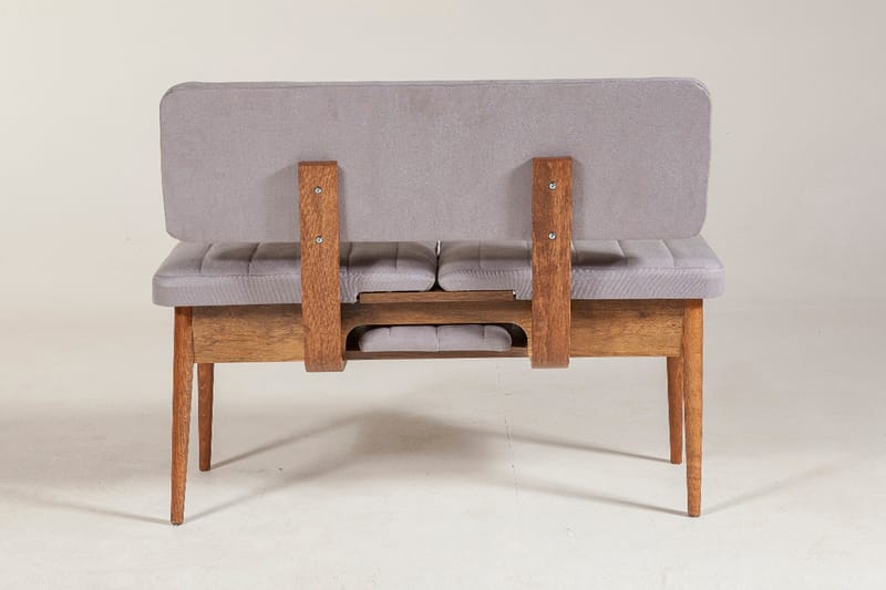 Bänk Orrest 85 cm - Valnöt - Möbler - Fåtölj & stolar - Sittbänk - Bänk med ryggstöd