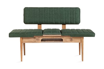 Corralez Bänk 85 cm - Trä/natur/Grön - Möbler - Fåtölj & stolar - Sittbänk - Bänk med ryggstöd