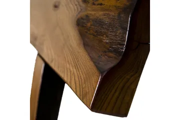 Harrouch Sittbänk 135 cm - Valnöt/Brun/Mörkbrun/Svart - Möbler - Fåtölj & stolar - Sittbänk - Bänk med ryggstöd