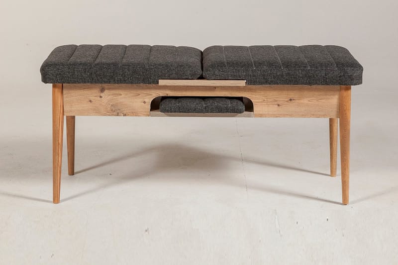 Idehult Bänk 51 cm - Trä/natur/Antracit - Möbler - Hallmöbler - Hallbänk