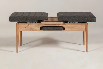 Idehult Bänk 51 cm - Trä/natur/Antracit - Möbler - Hallmöbler - Hallbänk