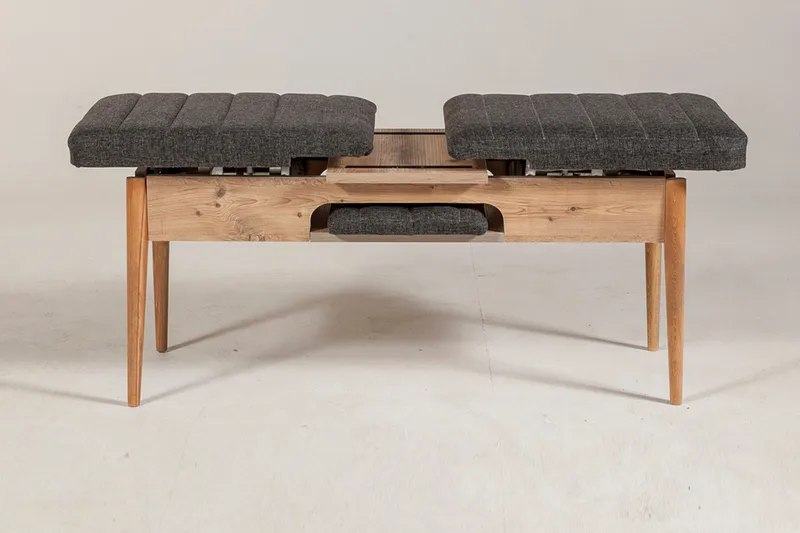 Idehult Bänk 51 cm - Trä/natur/Antracit - Möbler - Hallmöbler - Hallbänk