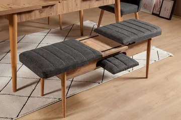 Idehult Bänk 51 cm - Trä/natur/Antracit - Möbler - Hallmöbler - Hallbänk