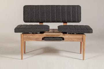 Idehult Bänk 85 cm - Trä/natur/Antracit - Möbler - Hallmöbler - Hallbänk