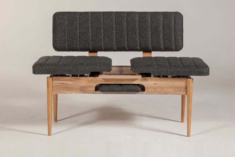 Idehult Bänk 85 cm - Trä/natur/Antracit - Möbler - Hallmöbler - Hallbänk