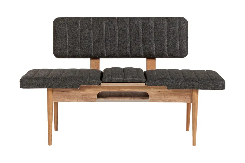 Idehult Bänk 85 cm - Trä/natur/Antracit - Möbler - Hallmöbler - Hallbänk