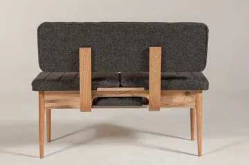 Idehult Bänk 85 cm - Trä/natur/Antracit - Möbler - Fåtölj & stolar - Sittbänk - Bänk med ryggstöd