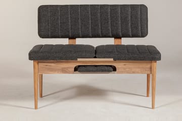 Idehult Bänk 85 cm - Trä/natur/Antracit - Möbler - Hallmöbler - Hallbänk