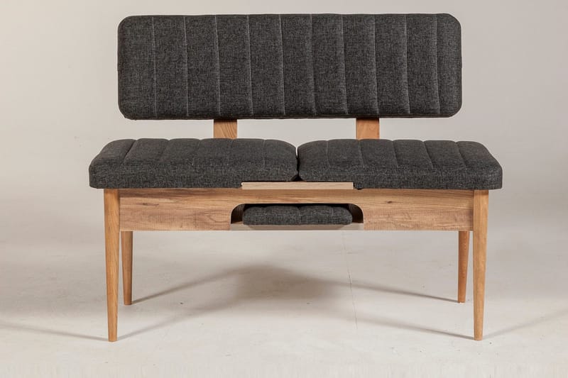 Idehult Bänk 85 cm - Trä/natur/Antracit - Möbler - Hallmöbler - Hallbänk