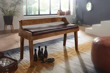 Shontrell Sittbänk - Brun - Möbler - Fåtölj & stolar - Sittbänk - Bänk med ryggstöd