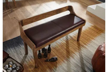 Shontrell Sittbänk - Brun - Möbler - Fåtölj & stolar - Sittbänk - Bänk med ryggstöd