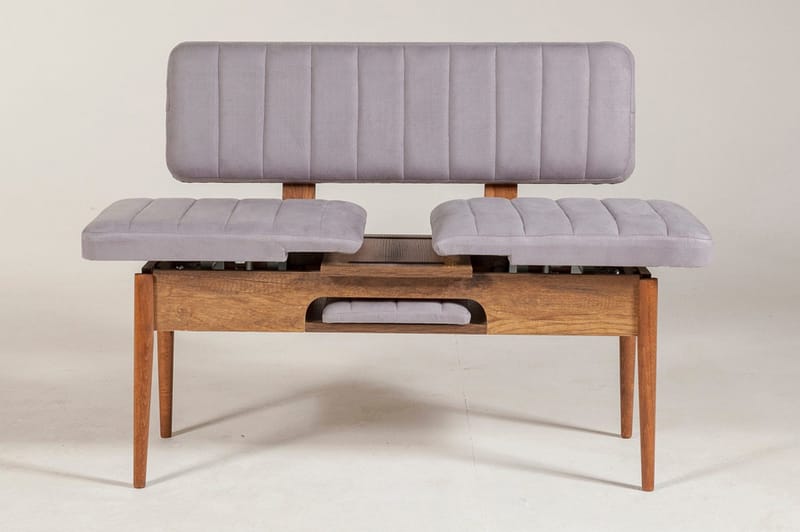 Shundrea Bänk 85 cm - Valnöt - Möbler - Fåtölj & stolar - Sittbänk - Bänk med ryggstöd