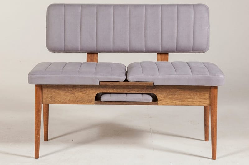 Shundrea Bänk 85 cm - Valnöt - Möbler - Fåtölj & stolar - Sittbänk - Bänk med ryggstöd