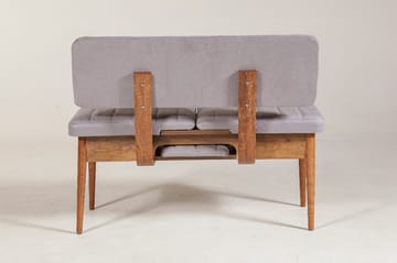 Shundrea Bänk 85 cm - Valnöt - Möbler - Fåtölj & stolar - Sittbänk - Bänk med ryggstöd