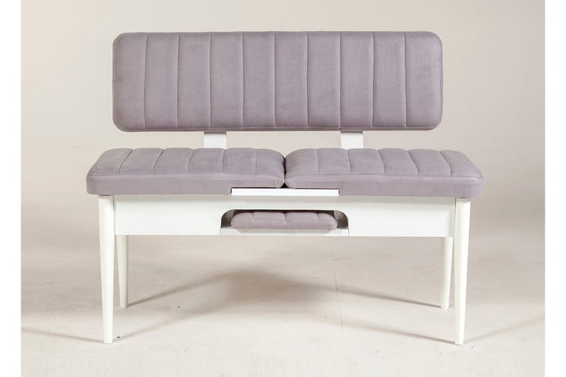 Shundrea Bänk 85 cm - Vit - Möbler - Fåtölj & stolar - Sittbänk - Bänk med ryggstöd