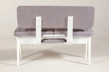 Shundrea Bänk 85 cm - Vit - Möbler - Fåtölj & stolar - Sittbänk - Bänk med ryggstöd